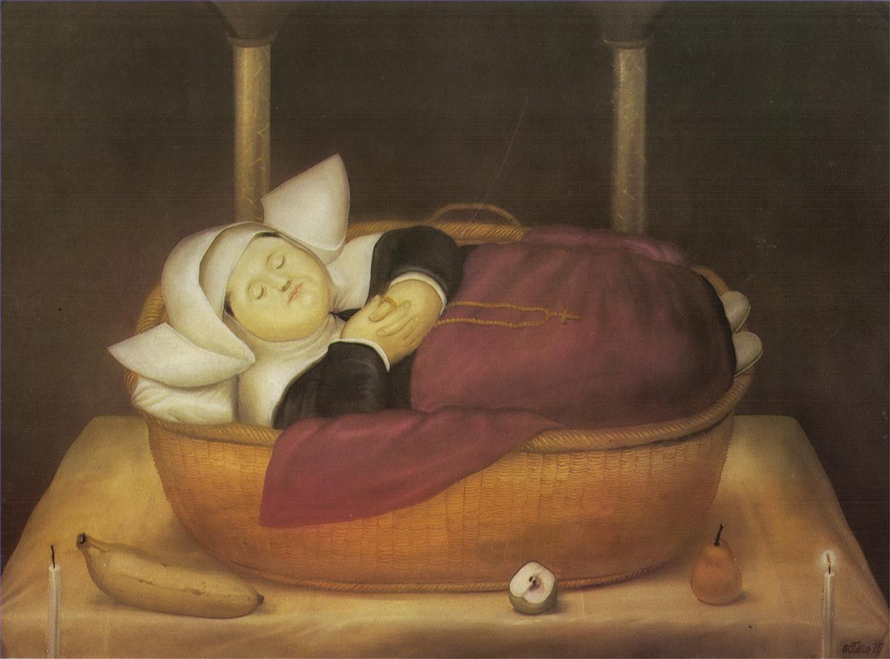 Nouveau né Religieuse Fernando Botero Peintures à l'huile